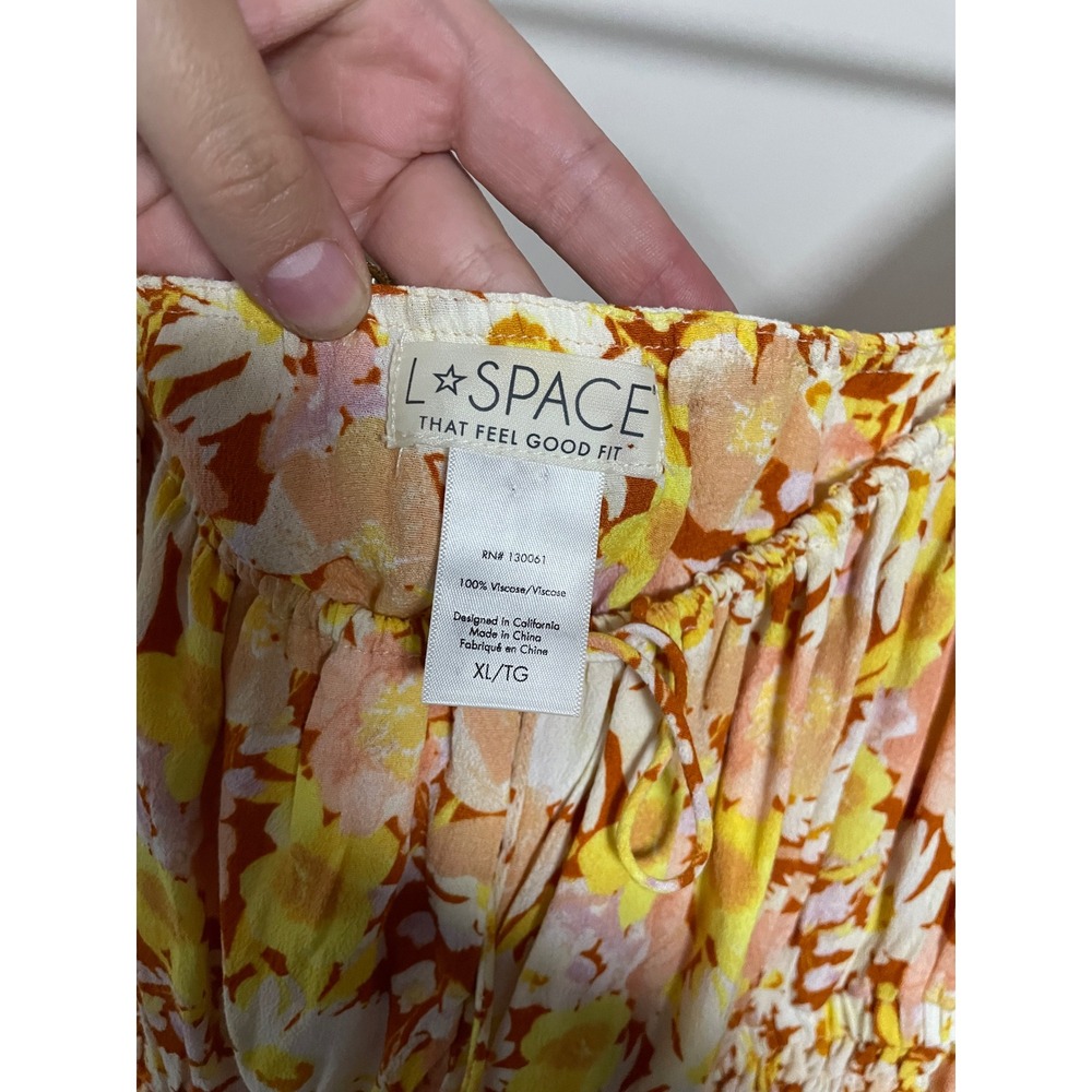 L*Space Cassidy Dress in What In The Carnation Floral Size XL Beach Feminine - Picture 10 of 11